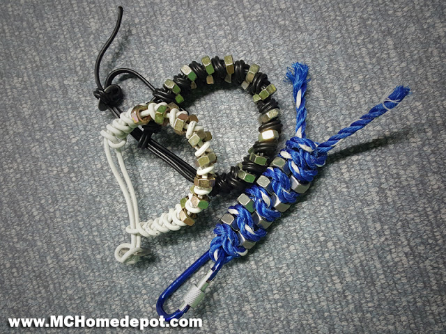 How to make a bracelet from items found in MC Home Depot