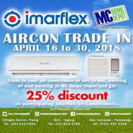 MC Home Depot & Imarflex Aircon Trade-in