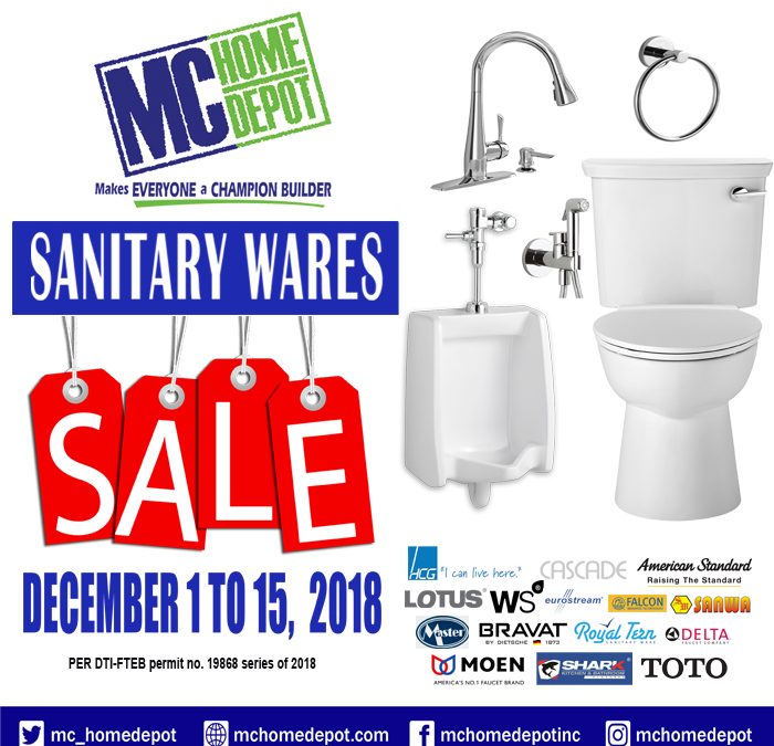 End of Year Sanitary Wares Sale