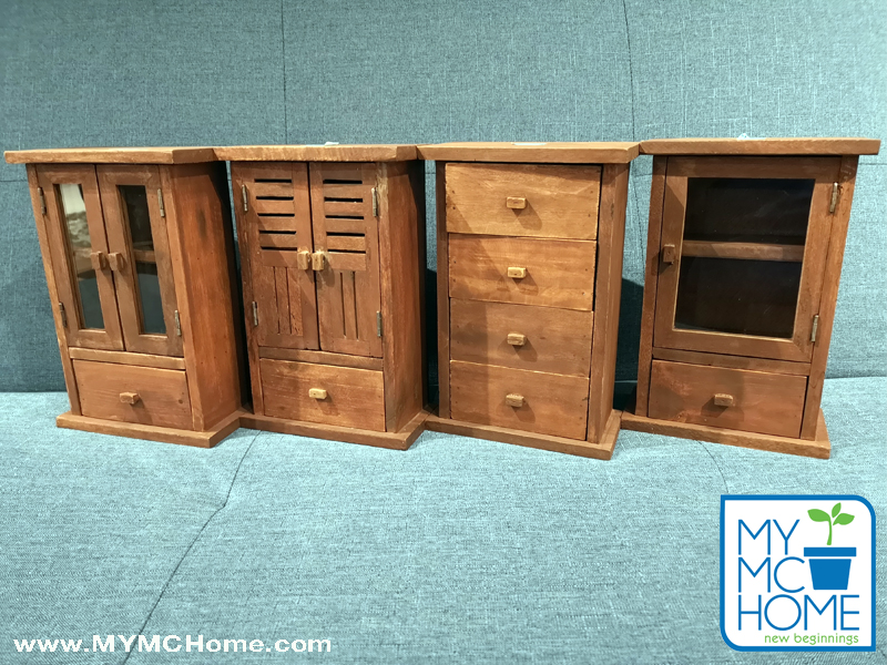 MY MC Home Mini-Wooden Aparadors Storage Cabinets
