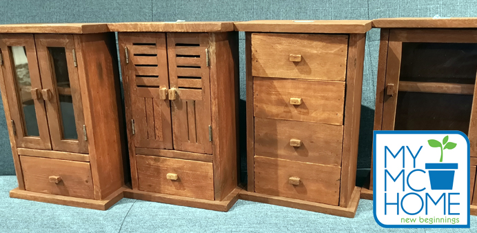 Mini-Wooden Aparadors Storage Cabinets