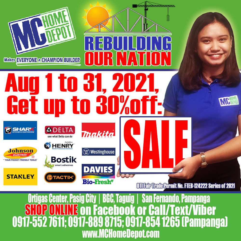 MC Home Depot Sale: Rebuilding our Nation - August