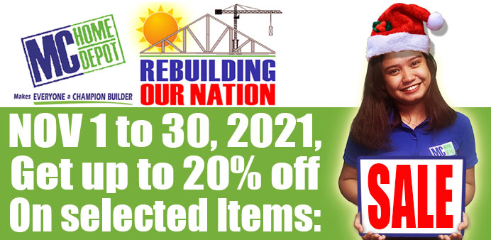MC Home Depot Rebuilding our Nation Sale: November