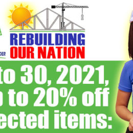 MC Home Depot Rebuilding our Nation Sale: December