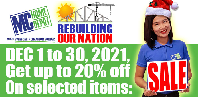 MC Home Depot Rebuilding our Nation Sale: December